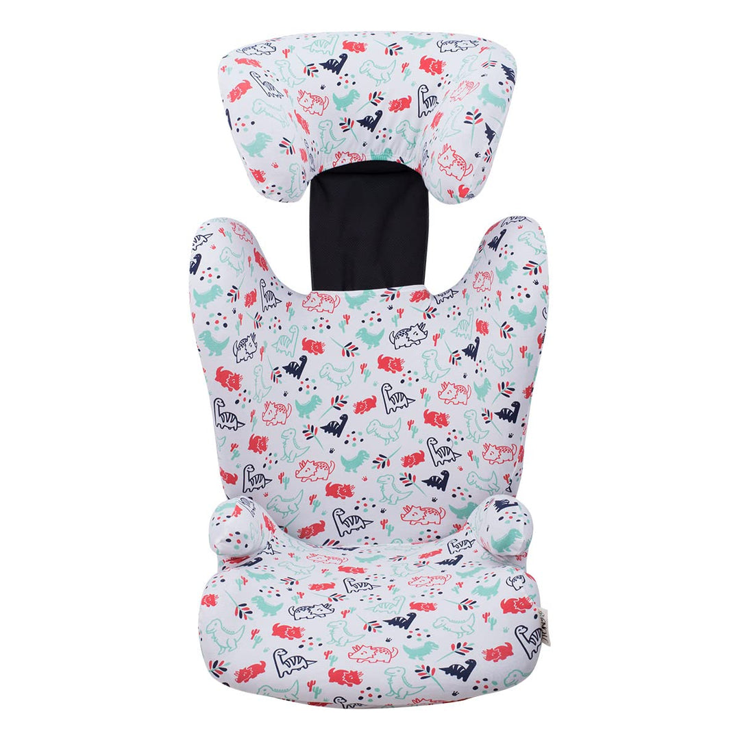 JYOKO KIDS Bezug kompatibel mit Britax Romer Kidfix, aus Baumwolle (Romer Kidfix, DINO PARTY), DINO