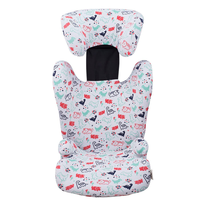 JYOKO KIDS Bezug kompatibel mit Britax Romer Kidfix, aus Baumwolle (Romer Kidfix, DINO PARTY), DINO