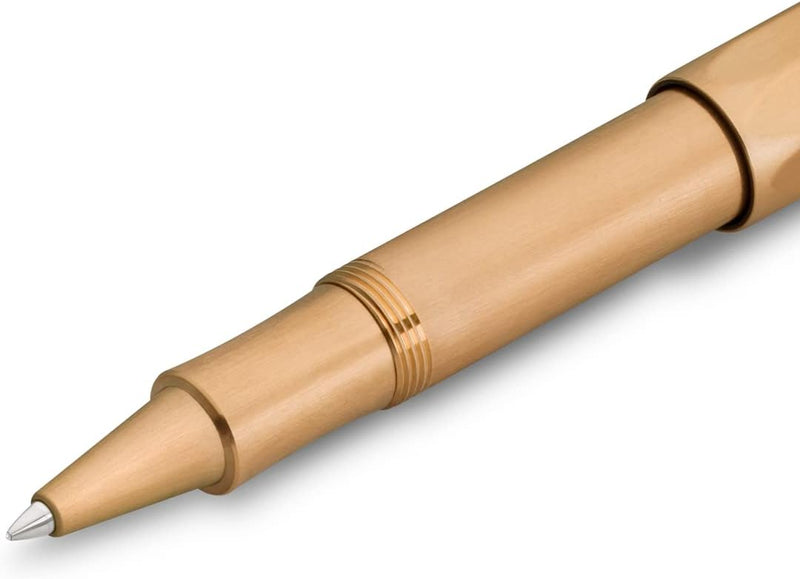 Kaweco BRONZE SPORT Gel- / Kugelschreiber inklusive 0,7 mm Rollerball Tintenroller Mine für Linkshän