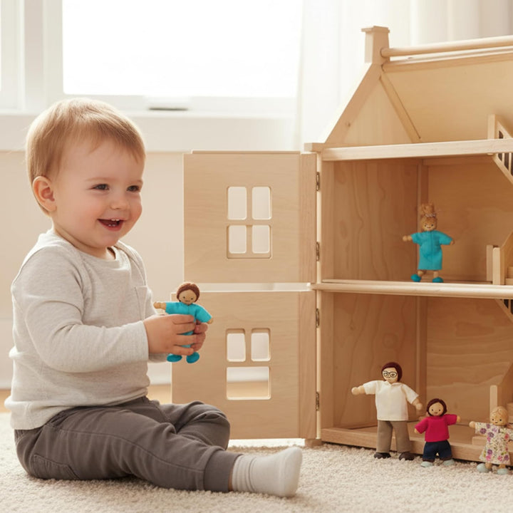PlanToys 13571420 - Moderne Puppenfamilie
