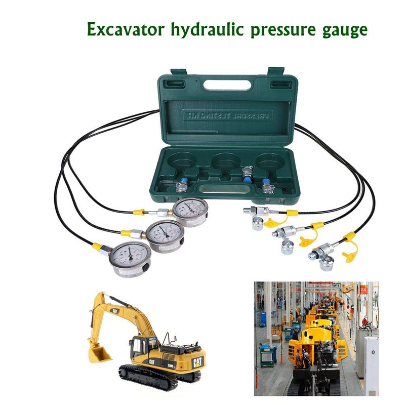 Hydraulisches Manometer, Hydraulikdruck-Test-Kit Druckbeständigkeit für die hydraulische Druckprüfun