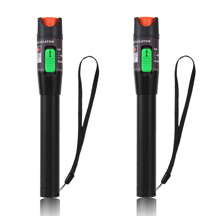 2 Stück Visual Fault Locator 30 km, Fiber-Optic-Kabel-Tester mit rotem Lichtstift, VFL mit 2,5 mm Un
