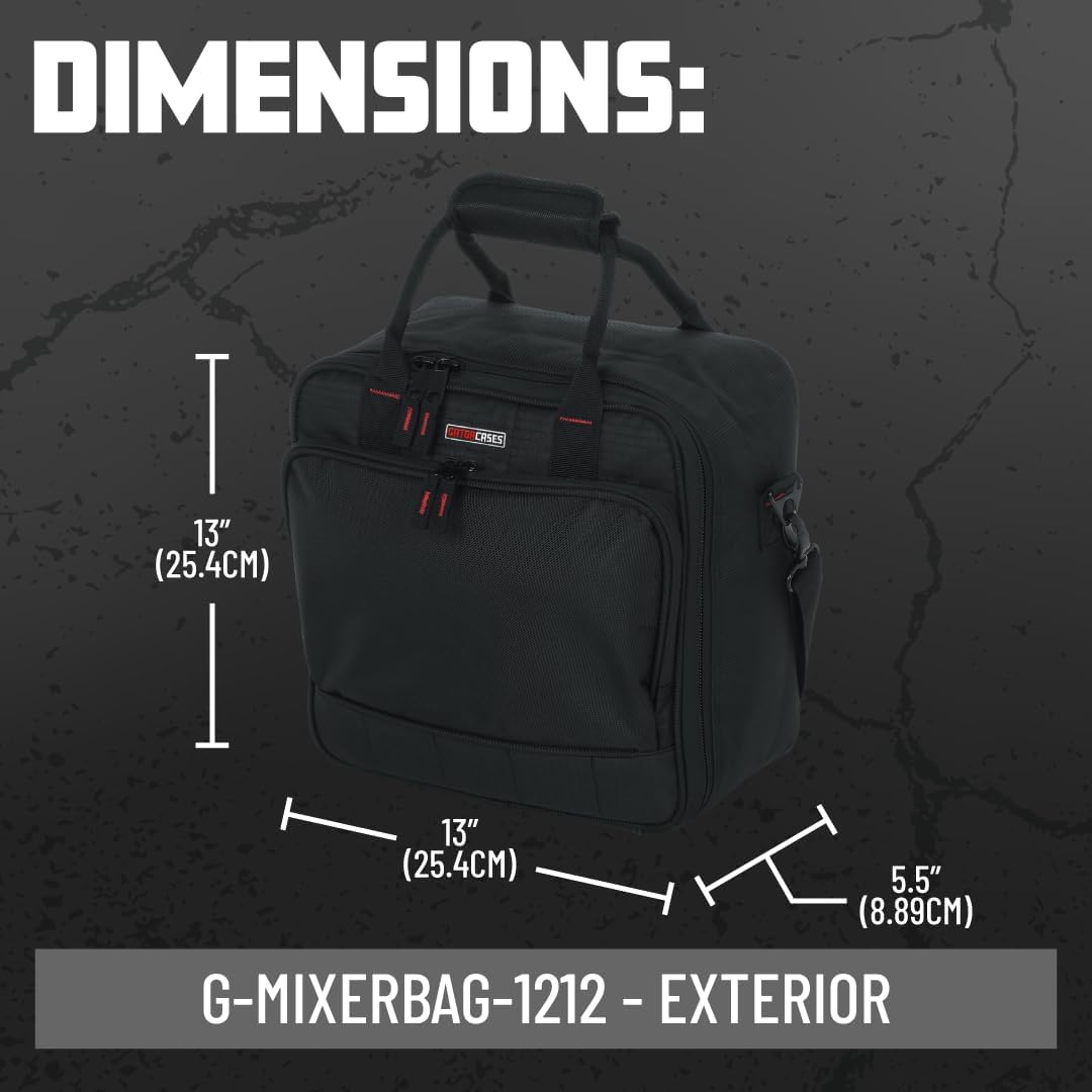 GATOR-Koffer Verstärktes Nylon G-Mixerbag 12" x 12 1212 12" x 12" x 5.5", 1212 12" x 12" x 5.5"