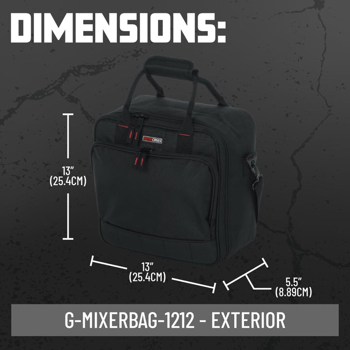 GATOR-Koffer Verstärktes Nylon G-Mixerbag 12" x 12 1212 12" x 12" x 5.5", 1212 12" x 12" x 5.5"
