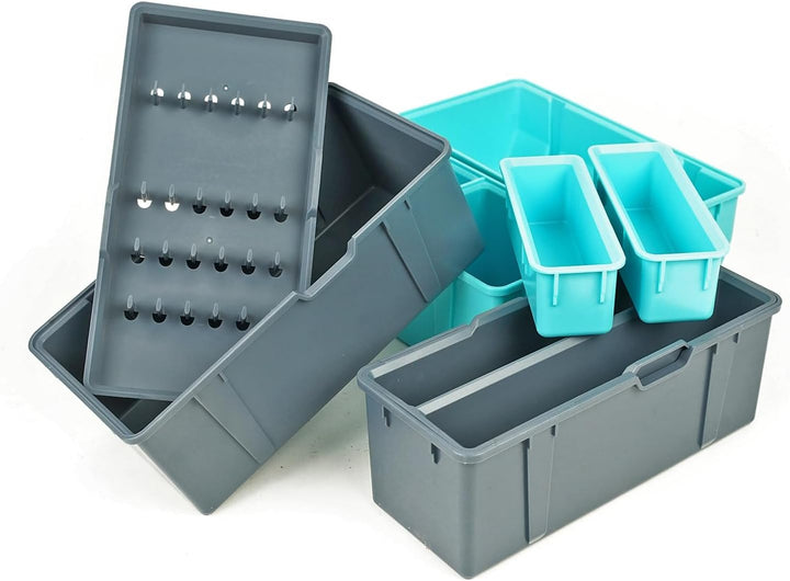 JVS Match Rig Topbox - Wasserdicht - 35 x 25 x 8 cm - Angelkoffer - Aufbewahrungsbox - Tacklebox, Ma