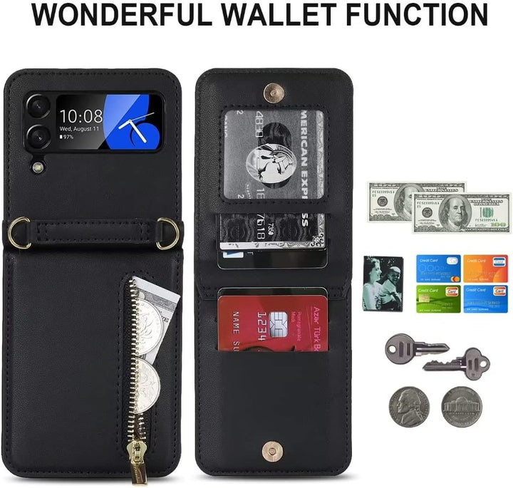 XIMAND Für Samsung Galaxy Z Flip 4 Diamant Handgelenkschlaufe Handyhülle Diamant Diamant Diamant Han