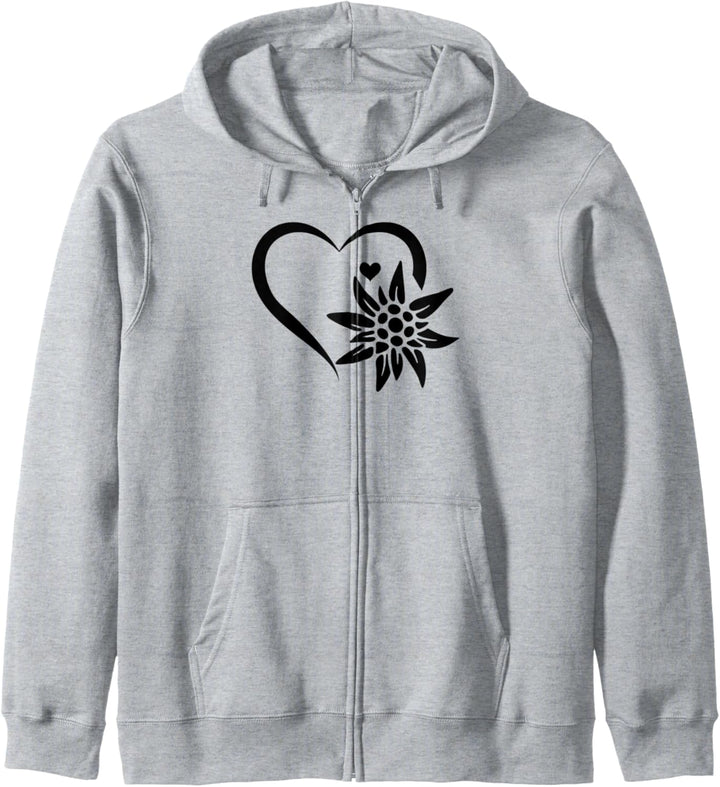 Edelweiss Blumenberg Edelweiss Blume - Edelweiss Kapuzenjacke