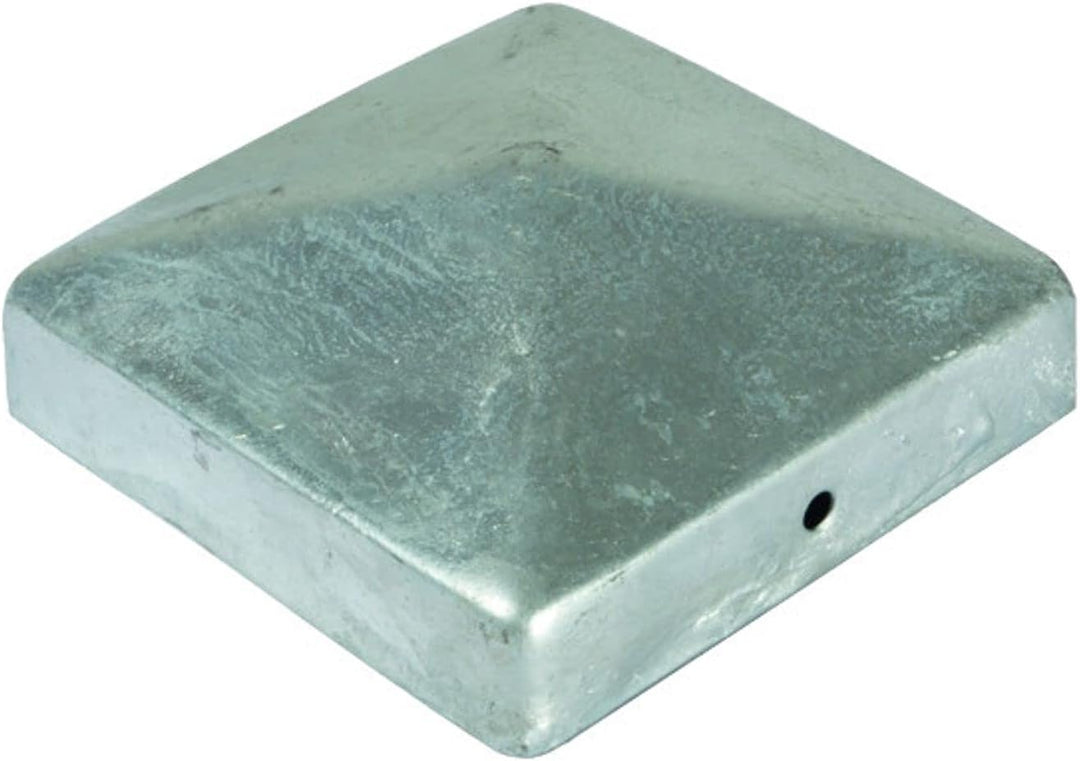 BURI 10 Stück Zaunkappe für Holzpfosten Pyramide 71x71mm Pfostenkappe 7x7 aus Metall feuerverzinkt P