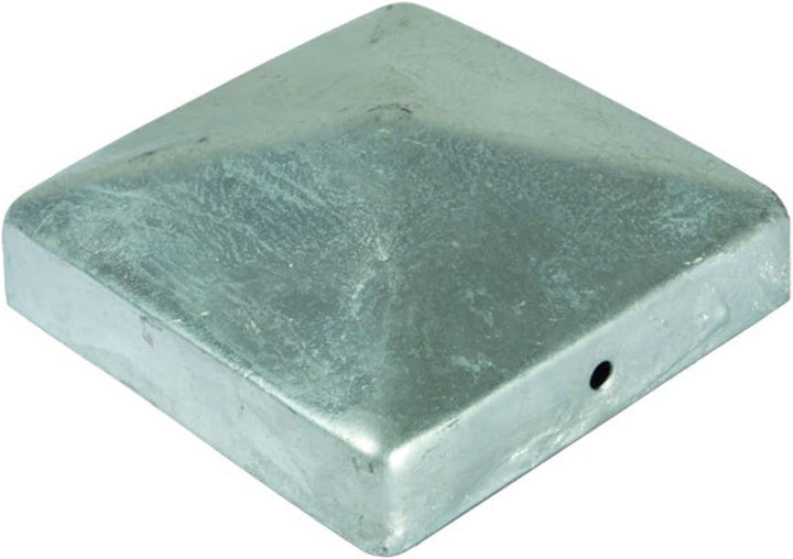 BURI 10 Stück Zaunkappe für Holzpfosten Pyramide 71x71mm Pfostenkappe 7x7 aus Metall feuerverzinkt P