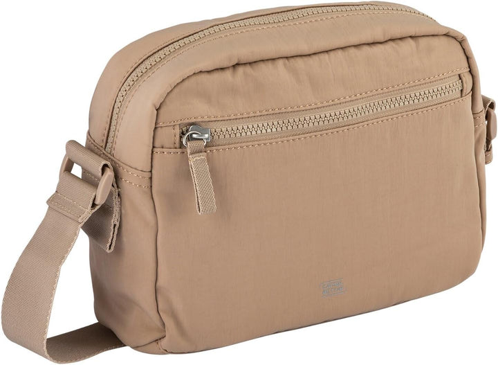camel active bags Spirit Damen Umhängetasche Crossbody Bag Mittelgross Beige Beige 23,0 x 6,0 x 15,0