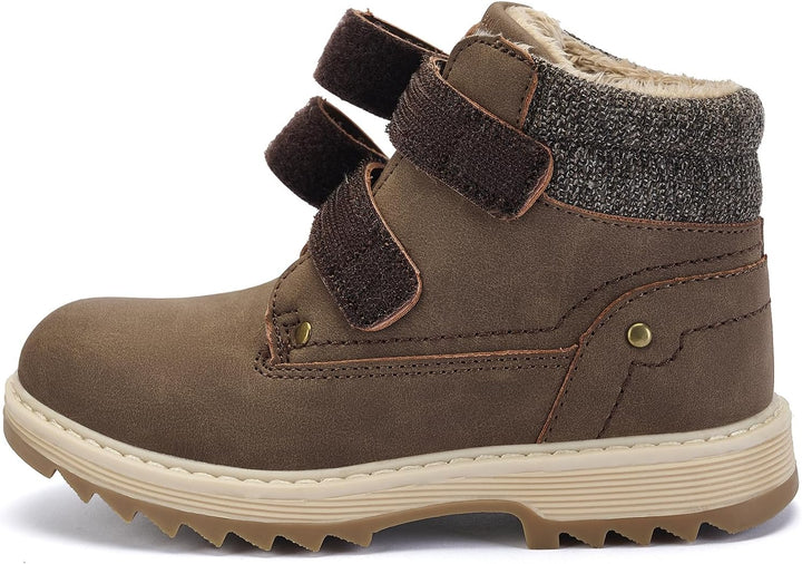 TZJS Unisex Kinder Klassische Stiefel Jungen Mädchen Baby Winterstiefel Mit Klettverschluss Wasserdi