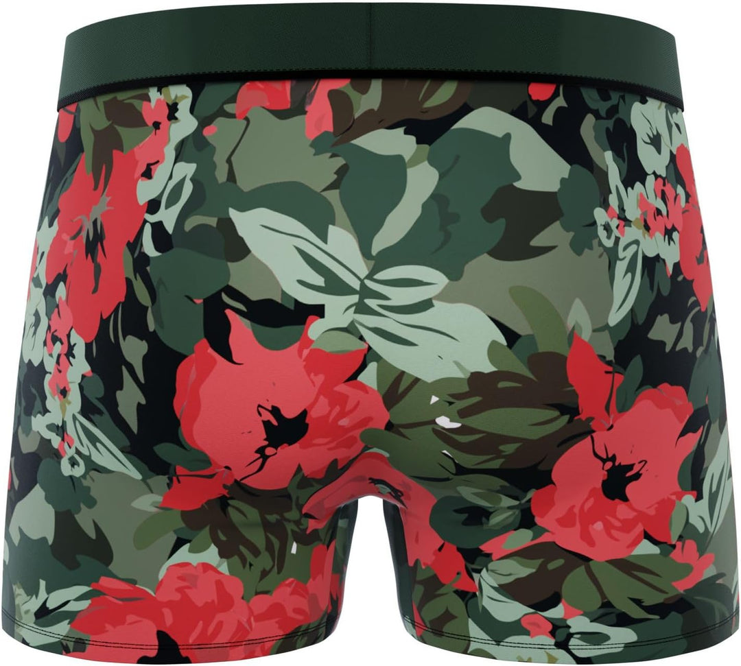 FREEGUN Herren Retroshorts (4er Pack) S Beige/Orange/Blau/Grün, S Beige/Orange/Blau/Grün