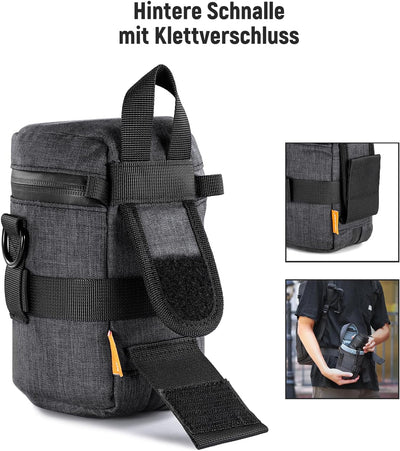 NEEWER Kameraobjektivtasche für 100x140mm DSLR Kameraobjektiv, wasserabweisend, verdickt, erweiterba