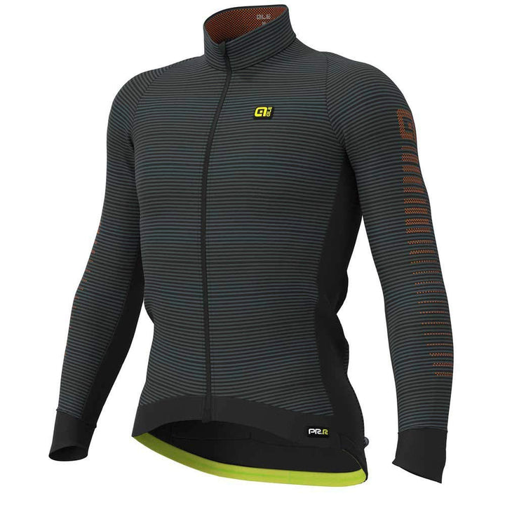 Alé Cycling Graphics PRR Thermo Road Langarm Trikot Herren Black-Fluo Yellow Grösse M 2020 Radtrikot