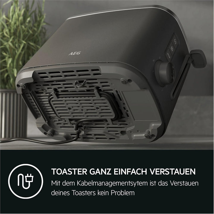 AEG Toaster Deli 5, 7 Toasteinstellungen, Countdown-Timer, Stopp-, Auftau-, Aufwärmknopf, Automatisc
