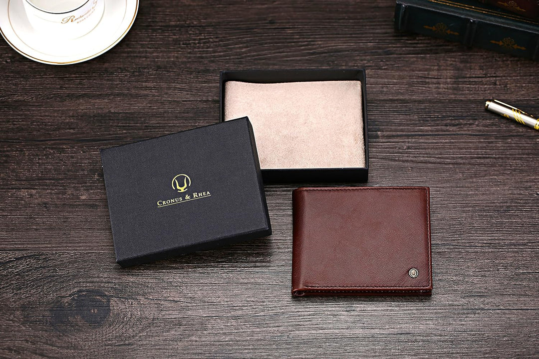 Cronus &amp; Rhea® | Luxus Geldbörse mit Münzfach aus exklusivem Leder (Plutus) | Geldbeutel - Brieftasc
