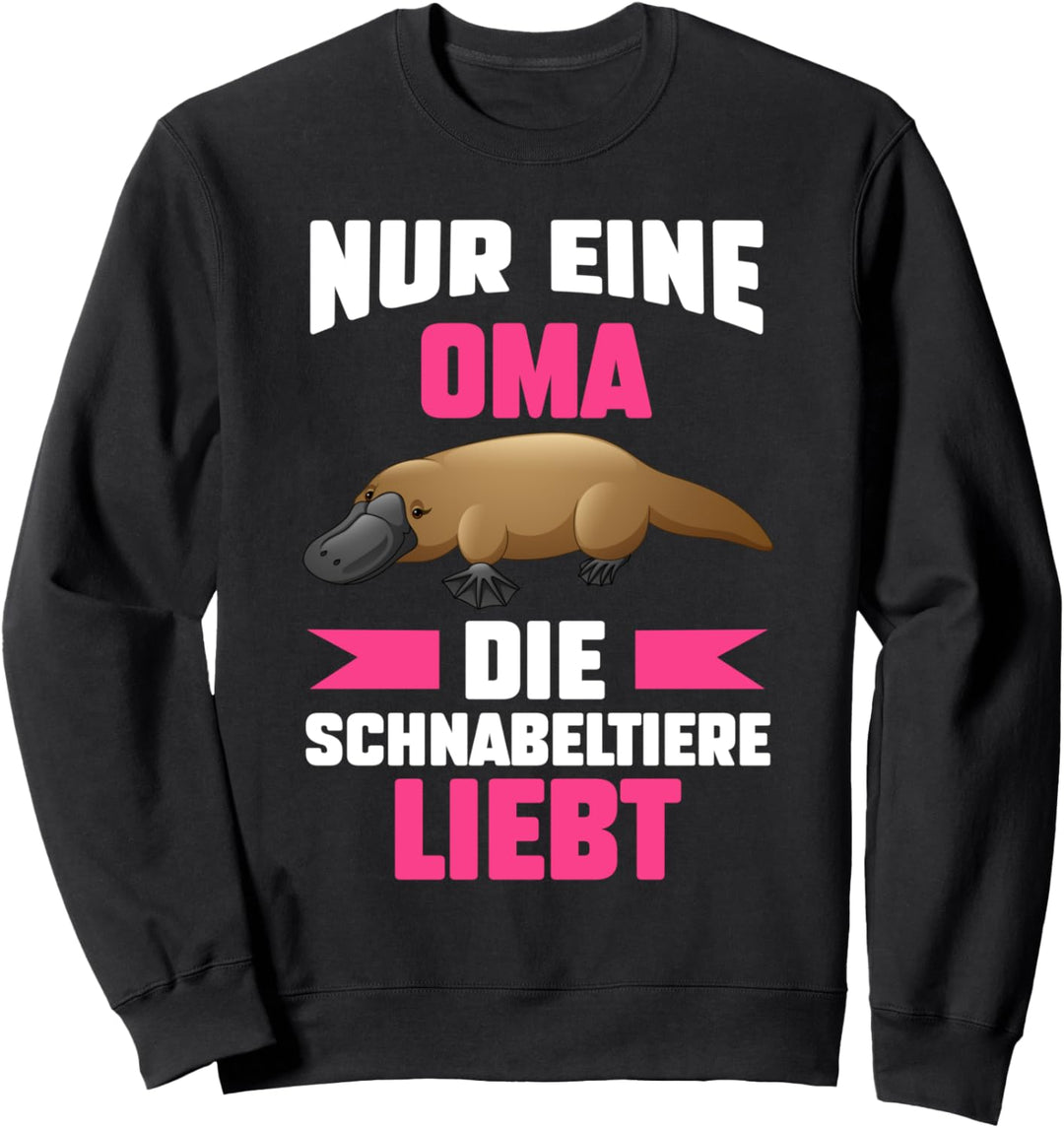 Platypus Oma Grossmutter Schnabeltier Sweatshirt
