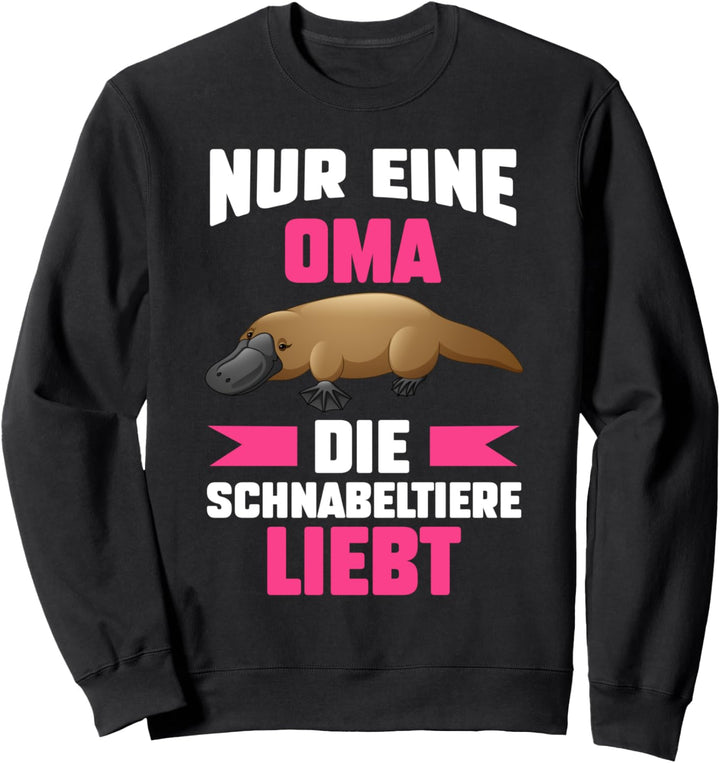 Platypus Oma Grossmutter Schnabeltier Sweatshirt