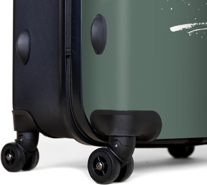 NoBoringSuitcases.com® Koffer XL Gross 77x51.5x28 cm Hartschale Reisekoffer 4 Rollen Leicht Koffer T