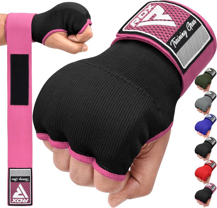 RDX Gel Innenhandschuhe Boxen MMA Muay Thai Training, Elastisch Boxbandagen 100cm Lang Handgelenkban