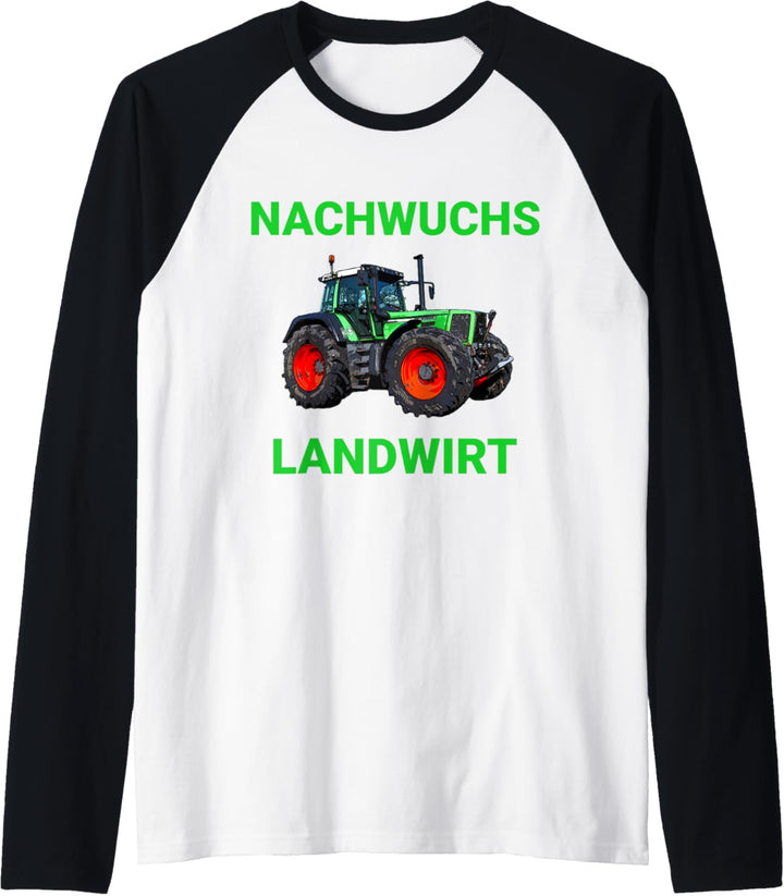 Nachwuchs Landwirt Traktor Trecker Sohn Geschenk für Kinder Raglan