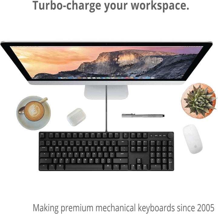 Das Keyboard MacTigr kabelgebundene mechanische Tastatur - Niedrigprofil Schalter, für Apple Nutzer,