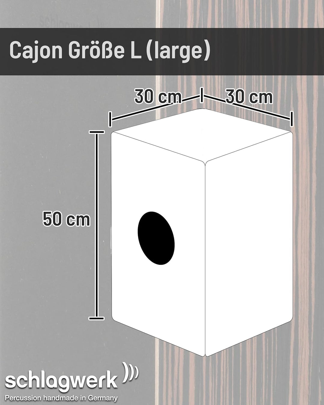 Schlagwerk CP432 Cajon 2inOne "deluxe" Makassar Deluxe' Makassar, Deluxe' Makassar