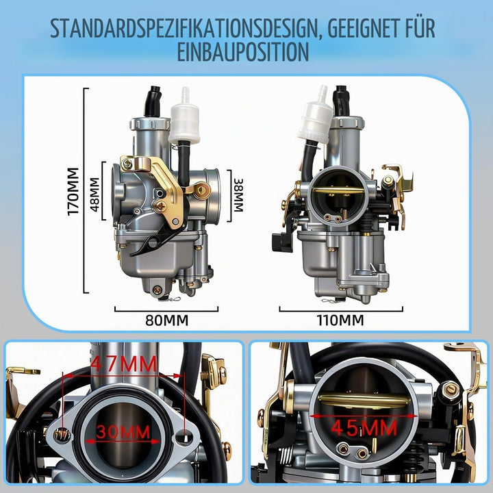 PZ30 30mm Motorrad Vergaser, Universal Motorrad Carb Choke Kabel Ansaugkrümmer Vergaser Für Motorrad