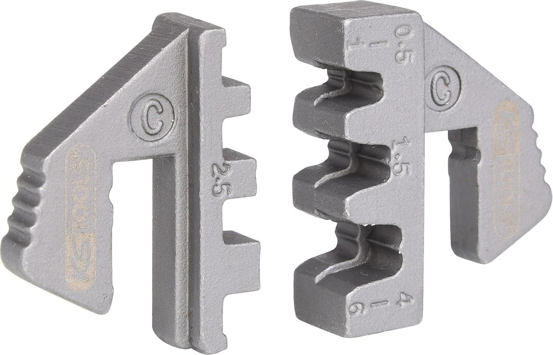 KS Tools PAAR Crimp-Einsätze für Zange 115.1401 für Flachstecker 4,8 und 6.3mm