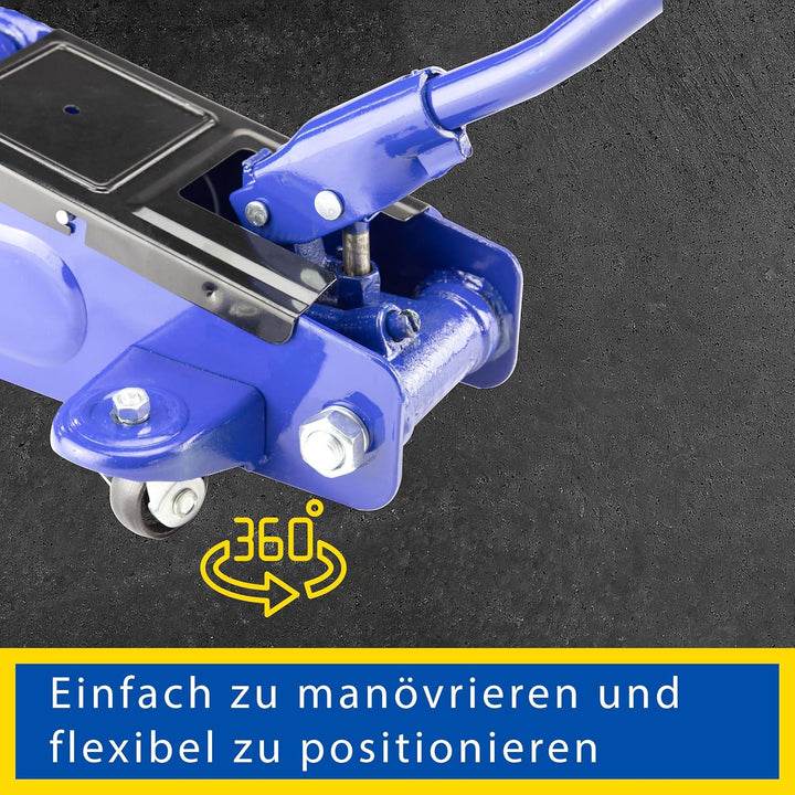GOODYEAR 10640 Rangierwagenheber 3 Tonnen für SUVs und Geländewagen, Blau/Schwarz, Rangierwagenheber