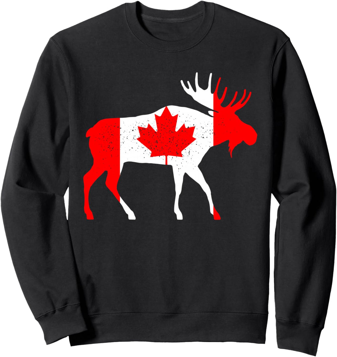 Kanadische Flagge Stolze Kanadische Elche Sweatshirt
