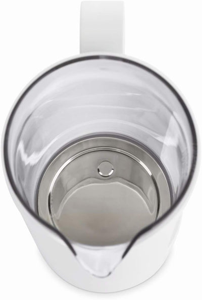 grossag Glas-Wasserkocher WK 8.00 mit Glas-Topf 0,5 Liter, BPA frei für Tee und Babynahrung White, W