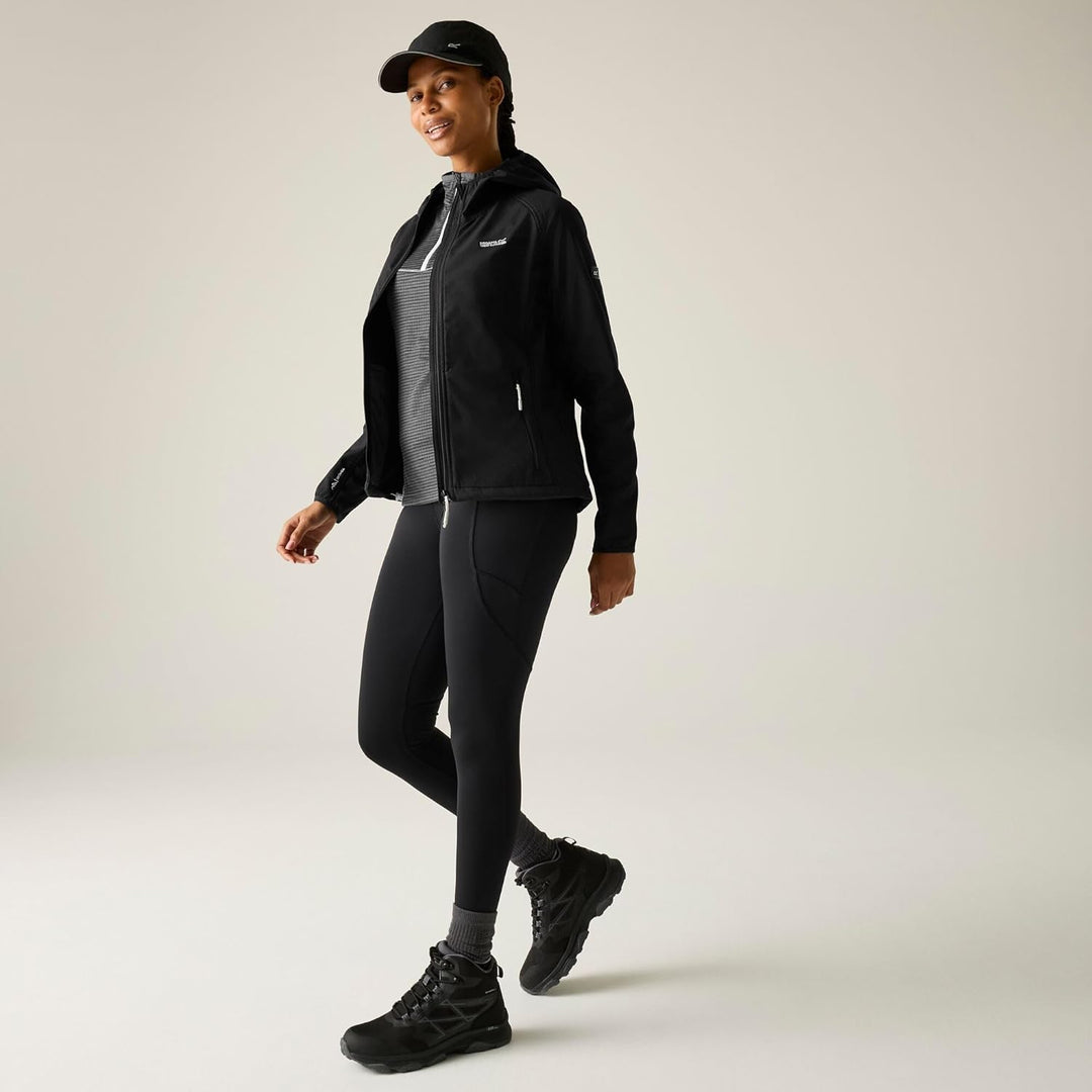 Regatta Womens Softshell Water Repellent Arec III Jacket 34 Schwarz, 34 Schwarz
