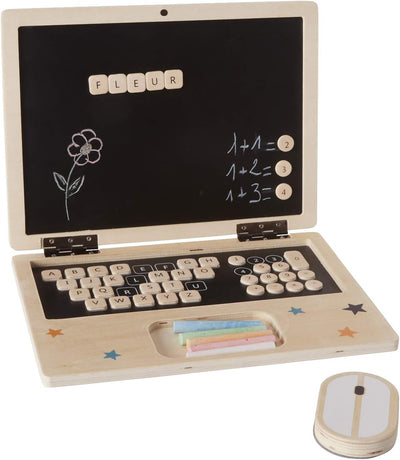 VERTBAUDET Notebook aus Holz FSC®, Schwarz, TU