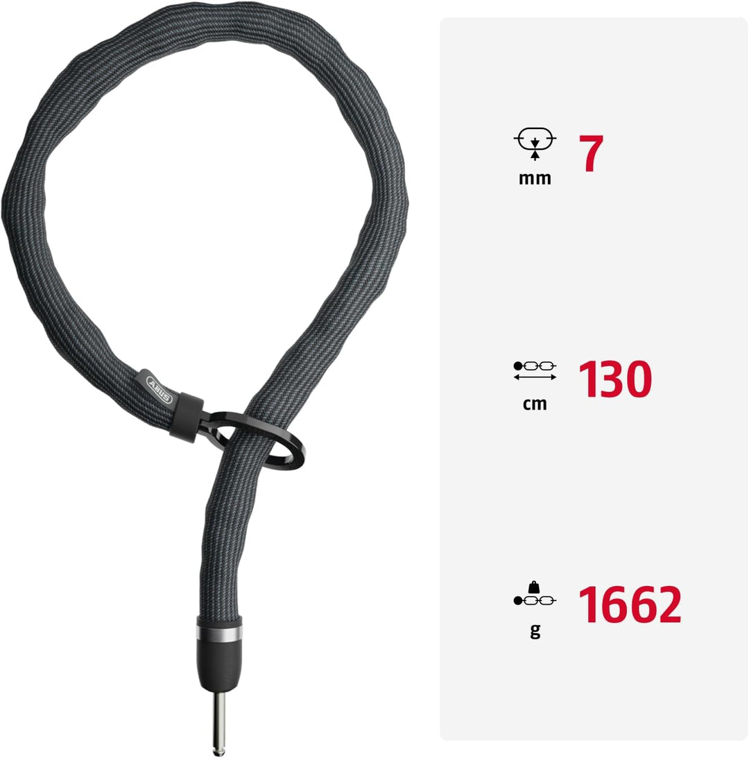 ABUS Einsteckkette Adaptor Chain Superior 7KS passend zum Rahmenschloss oder zur Alarmbox 2.0-7 mm S