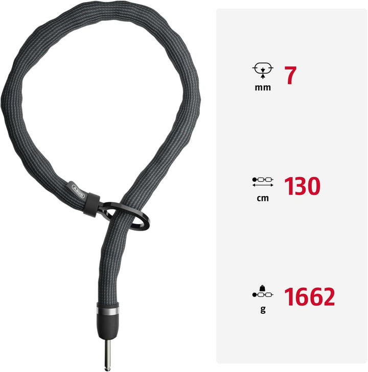 ABUS Einsteckkette Adaptor Chain Superior 7KS passend zum Rahmenschloss oder zur Alarmbox 2.0-7 mm S