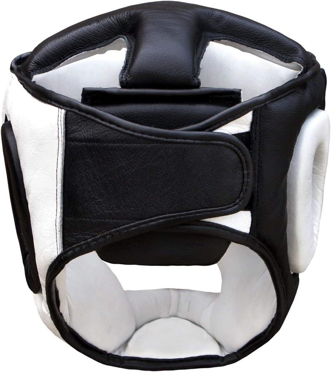 Farabi Boxing Headguard Safety Helmet MMA Training Pro Full Face, Cheek Protection Genuine Leather H