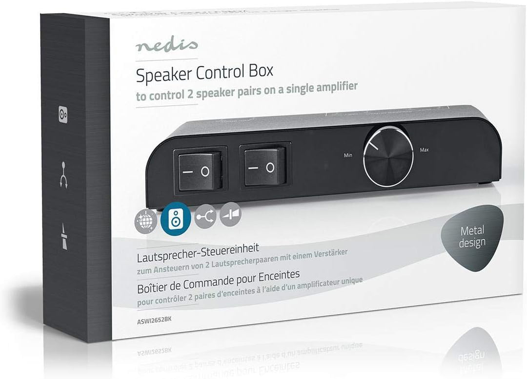 Lautsprecher Control Box | 2-Port Port(s) | Banane | Lautsprecherimpedanz: 4-16 Ohm | Maximale Belas