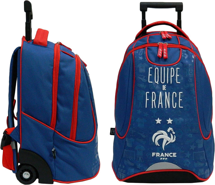 Equipe de France de Football Für Kinder 203fff204ros Rucksack mit Rollen, blau, one Size