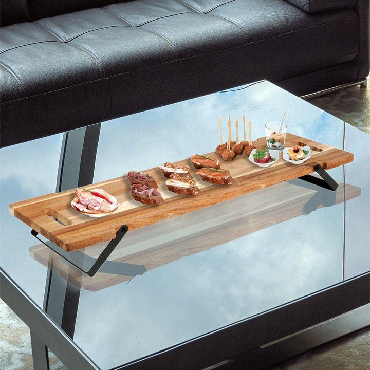 Servierbrett Serviertablett Frühstückstablett Bett-Serviertisch Betttablett Holz-Serviertablett aus