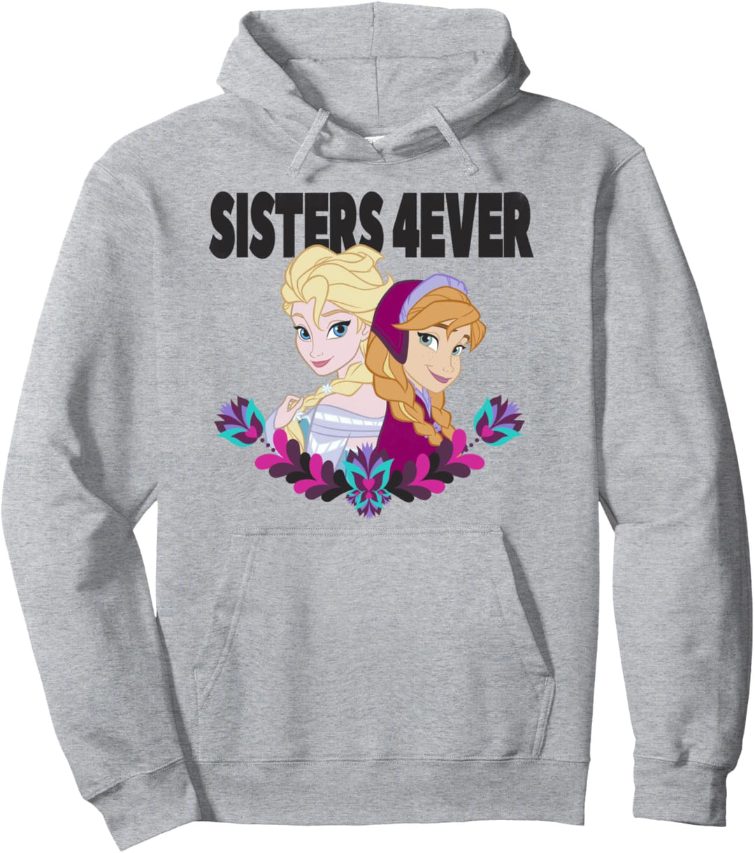 Disney Frozen Elsa And Anna Sisters 4ever Portrait Pullover Hoodie