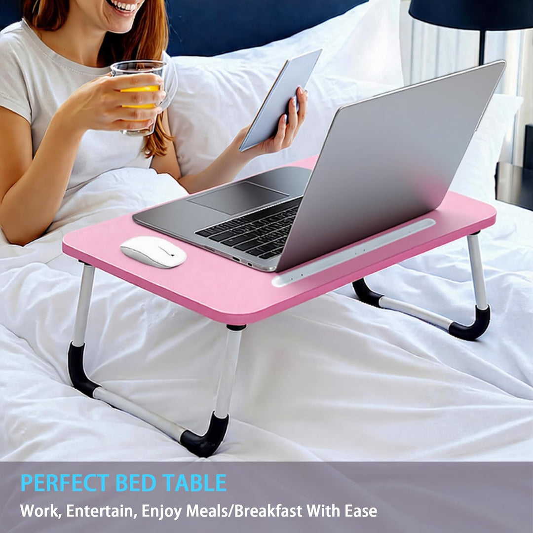 Small Laptop Bett Tisch - Laptoptisch 48 x 30 cm als Frühstückstablett, zum Essen, Lesen, Schreiben,