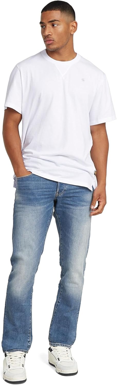 G-STAR RAW Herren 3301 Tapered Jeans 32W / 30L Blau (Worn in Azure 51003-b631-a795), 32W / 30L Blau