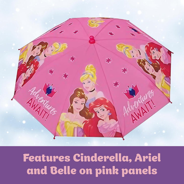 Disney Kinder-Regenschirm, Die Eiskönigin/Prinzessin/Minnie Maus für Kleinkinder und kleine Mädchen,