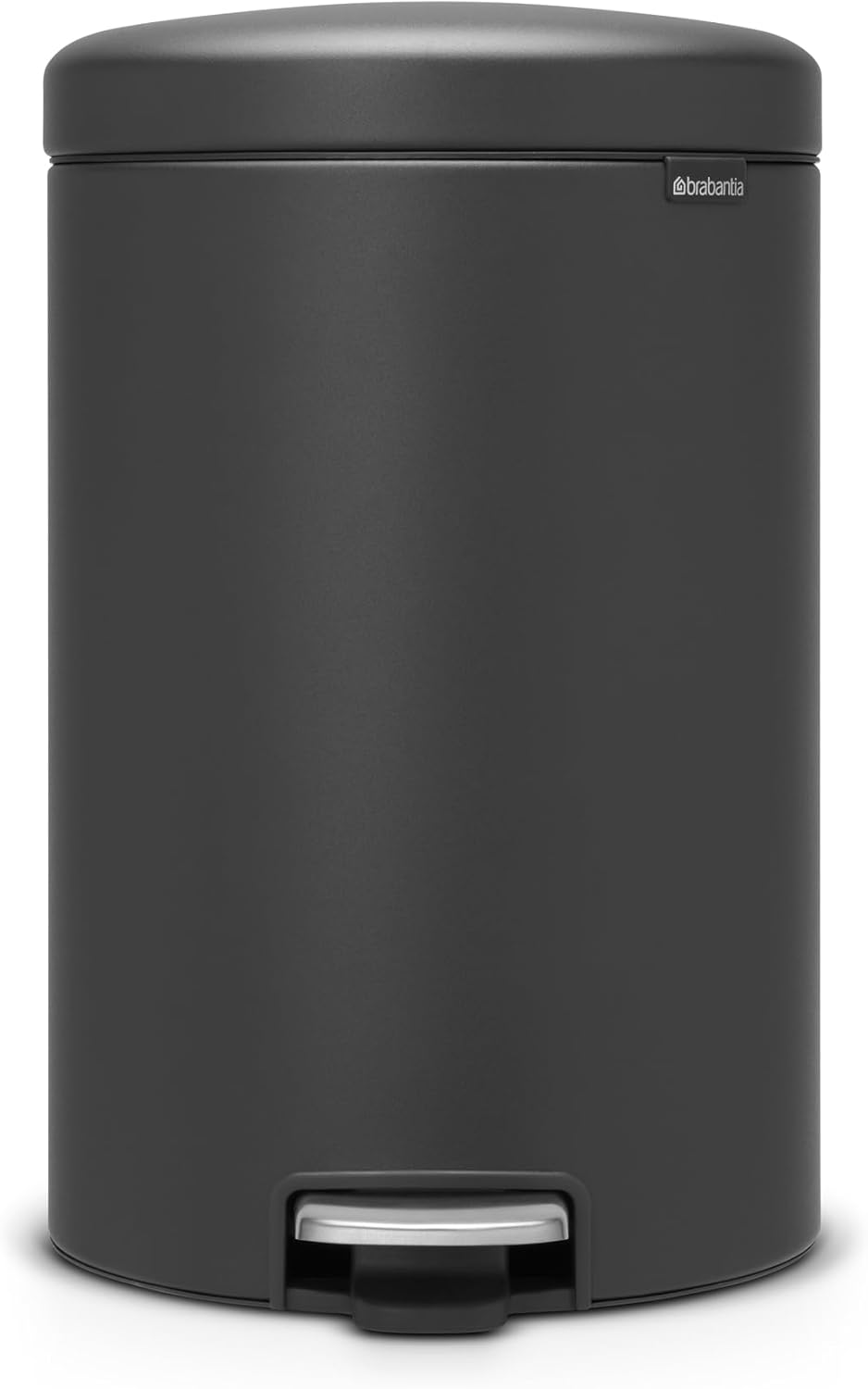 Brabantia 114182 newIcon Treteimer 20 L Sense of Luxury, Edelstahl, Mineral Infinite grau, 29.0 x 32
