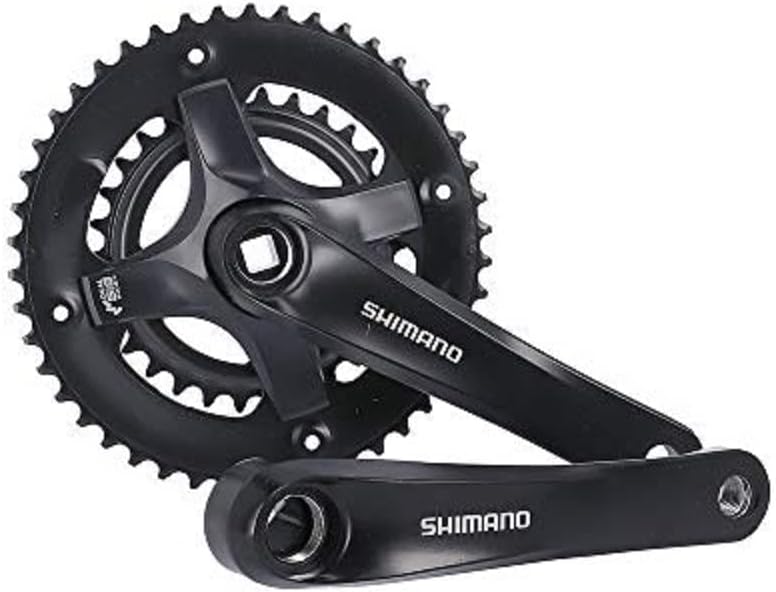Shimano Unisex – Erwachsene TY501 Kurbelgarnitur, Schwarz, 170 mm