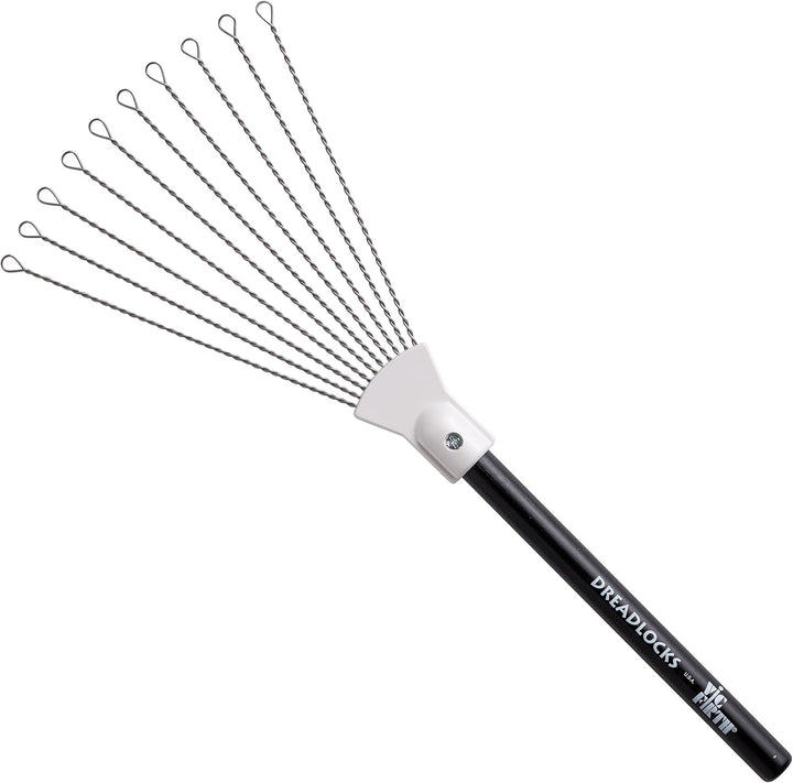 Vic Firth World Classic Series Brush - Dreadlocks - Hickory Handles Dreadlocks Single, Dreadlocks Si