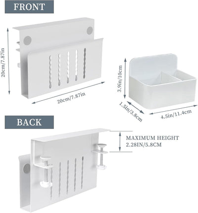 Domigard Schreibtisch Seitenaufbewahrung, Desk Side Storage, Laptop Aufbewahrung Schreibtisch mit Ma