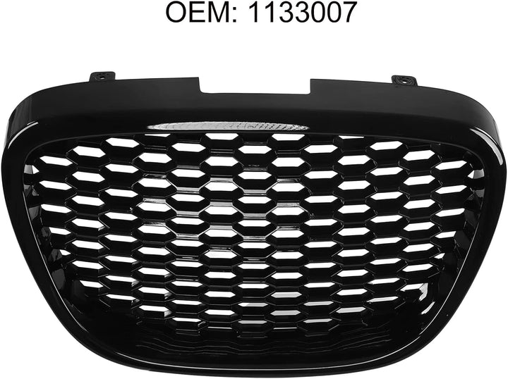 Motorhaube Lüftungsgitter Abdeckung Kühlergrill 1133007 Glänzend Schwarz Hitzebeständiger Stossfänge