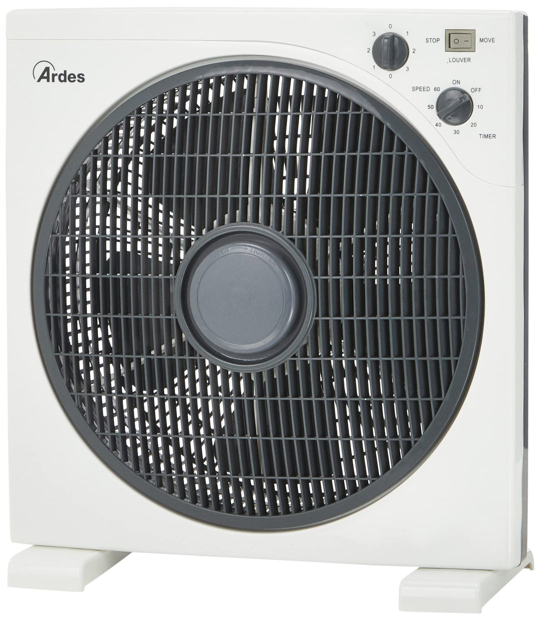 ARDES - Tragbarer quadratischer Tisch- oder Bodenventilator mit 5 Flügeln und 3 Intensitätsstufen, 3